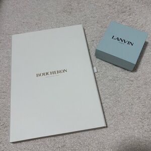 Boucheron Flat Box and Lanvin Blue Box
